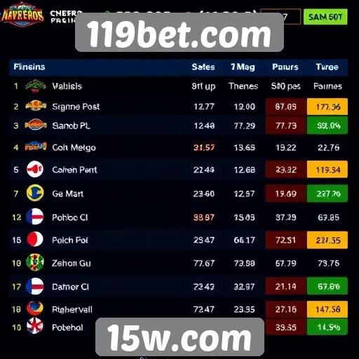 Estatísticas de jogos populares na plataforma 119bet.com